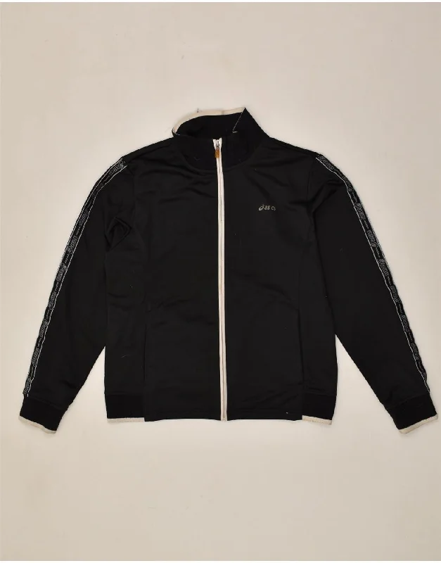 ASICS Womens Graphic Tracksuit Top Jacket UK 18 XL Black Polyester Fleece Jacket Down Jacket Parka ASICS Womens Graphic Tracksuit Top Jacket UK 18 XL Black Polyester Fleece Jacket Down Jacket Parka