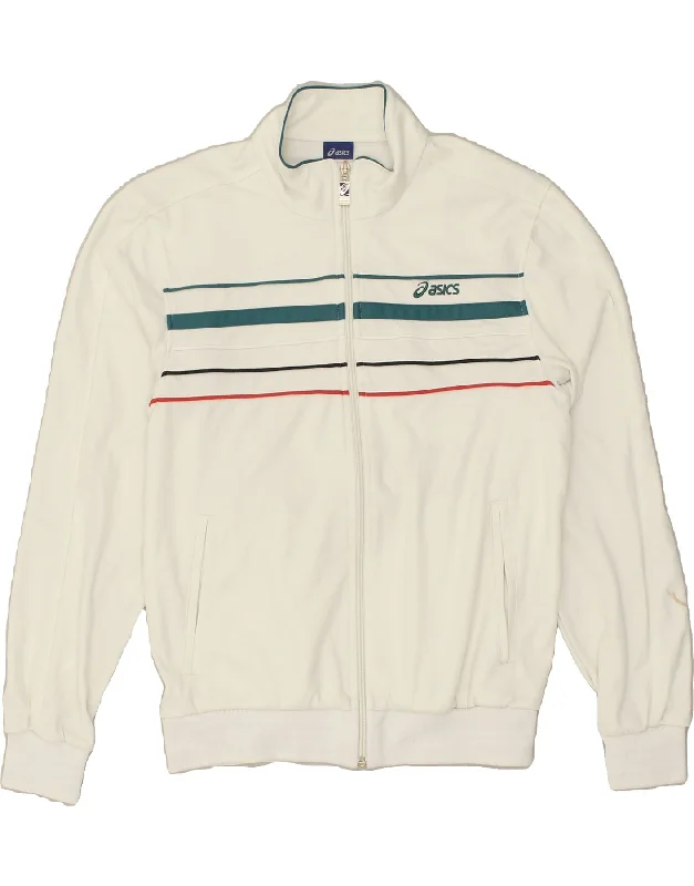 ASICS Womens Tracksuit Top Jacket UK 14 Large White Lace Jacket Ribbed Jacket Sequined Jacket ASICS Womens Tracksuit Top Jacket UK 14 Large White Lace Jacket Ribbed Jacket Sequined Jacket