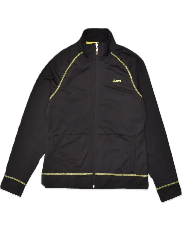 ASICS Womens Tracksuit Top Jacket UK 16 Large Black Polyester Satin Jacket Silk Jacket Chiffon Jacket ASICS Womens Tracksuit Top Jacket UK 16 Large Black Polyester Satin Jacket Silk Jacket Chiffon Jacket