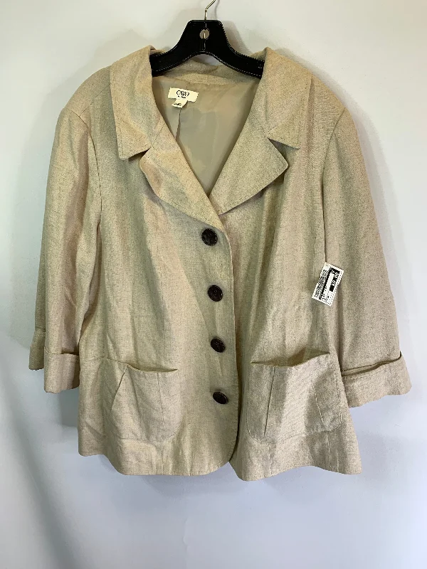 Blazer Jacket By Cato  Size: 18 Fleece Fabric Down Fabric Feather Fabric