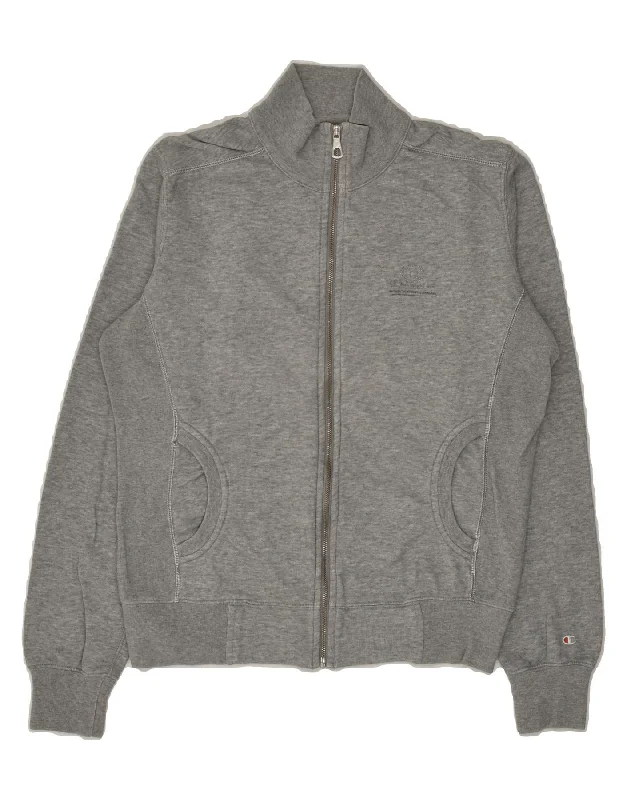 CHAMPION Womens Heritage Tracksuit Top Jacket UK 12 Medium Grey Cotton Denim Jacket Leather Jacket Suede Jacket CHAMPION Womens Heritage Tracksuit Top Jacket UK 12 Medium Grey Cotton Denim Jacket Leather Jacket Suede Jacket