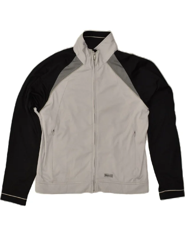 CHAMPION Womens Tracksuit Top Jacket UK 10 Small Grey Colourblock Denim Jacket Leather Jacket Suede Jacket CHAMPION Womens Tracksuit Top Jacket UK 10 Small Grey Colourblock Denim Jacket Leather Jacket Suede Jacket