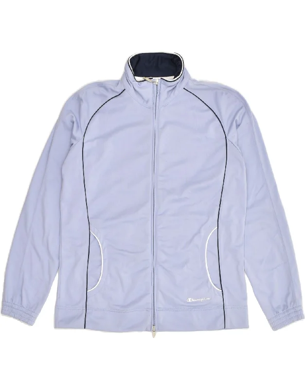 CHAMPION Womens Tracksuit Top Jacket UK 14 Medium Purple Bomber Jacket Anorak Windbreaker CHAMPION Womens Tracksuit Top Jacket UK 14 Medium Purple Bomber Jacket Anorak Windbreaker