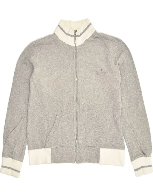 CHAMPION Womens Tracksuit Top Jacket UK 16 Large Grey Cotton Chenille Fabric Brocade Fabric Lace Fabric CHAMPION Womens Tracksuit Top Jacket UK 16 Large Grey Cotton Chenille Fabric Brocade Fabric Lace Fabric