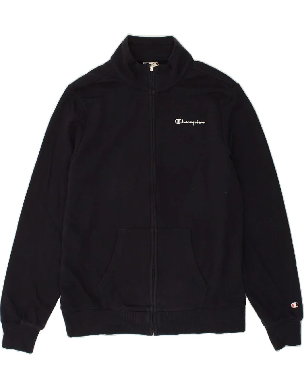 CHAMPION Womens Tracksuit Top Jacket UK 16 Large Navy Blue Cotton Belted Jacket Elasticated Jacket Padded Jacket CHAMPION Womens Tracksuit Top Jacket UK 16 Large Navy Blue Cotton Belted Jacket Elasticated Jacket Padded Jacket