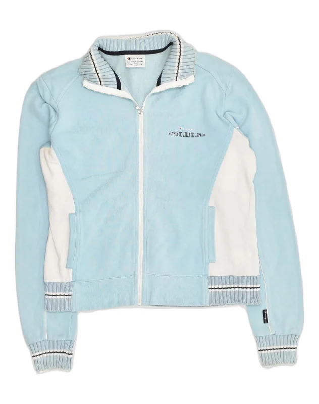 CHAMPION Womens Tracksuit Top Jacket UK 18 XL Blue Colourblock Cotton Denim Jacket Leather Jacket Suede Jacket CHAMPION Womens Tracksuit Top Jacket UK 18 XL Blue Colourblock Cotton Denim Jacket Leather Jacket Suede Jacket