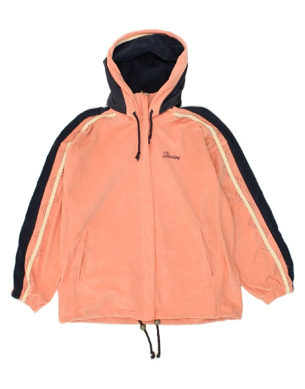 DIADORA Womens Oversized Hooded Tracksuit Top Jacket UK 10 Small Pink Cotton Jacket Linen Jacket Terry Jacket DIADORA Womens Oversized Hooded Tracksuit Top Jacket UK 10 Small Pink Cotton Jacket Linen Jacket Terry Jacket