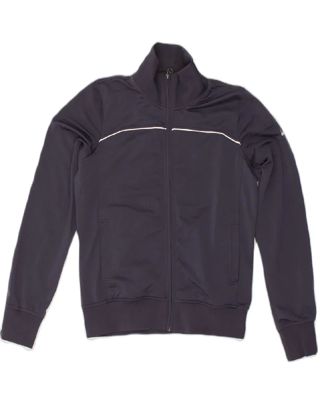 DIADORA Womens Tracksuit Top Jacket UK 12 Medium Navy Blue Polyester Fleece Jacket Down Jacket Parka DIADORA Womens Tracksuit Top Jacket UK 12 Medium Navy Blue Polyester Fleece Jacket Down Jacket Parka