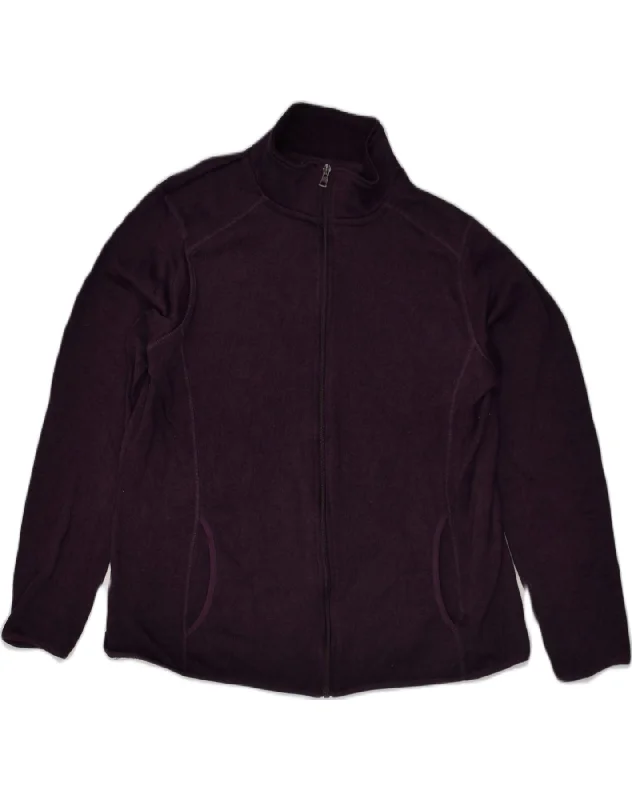 EDDIE BAUER Womens Tracksuit Top Jacket UK 20 2XL Purple Polyester Hoodie Zip-Up Jacket Button-Up Jacket EDDIE BAUER Womens Tracksuit Top Jacket UK 20 2XL Purple Polyester Hoodie Zip-Up Jacket Button-Up Jacket