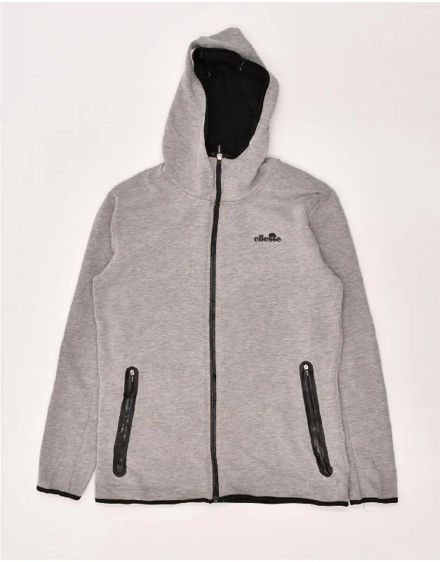 ELLESSE Womens Hooded Tracksuit Top Jacket UK 10 Small Grey Polyester Faux Fur Jacket Real Fur Jacket Shearling Jacket ELLESSE Womens Hooded Tracksuit Top Jacket UK 10 Small Grey Polyester Faux Fur Jacket Real Fur Jacket Shearling Jacket