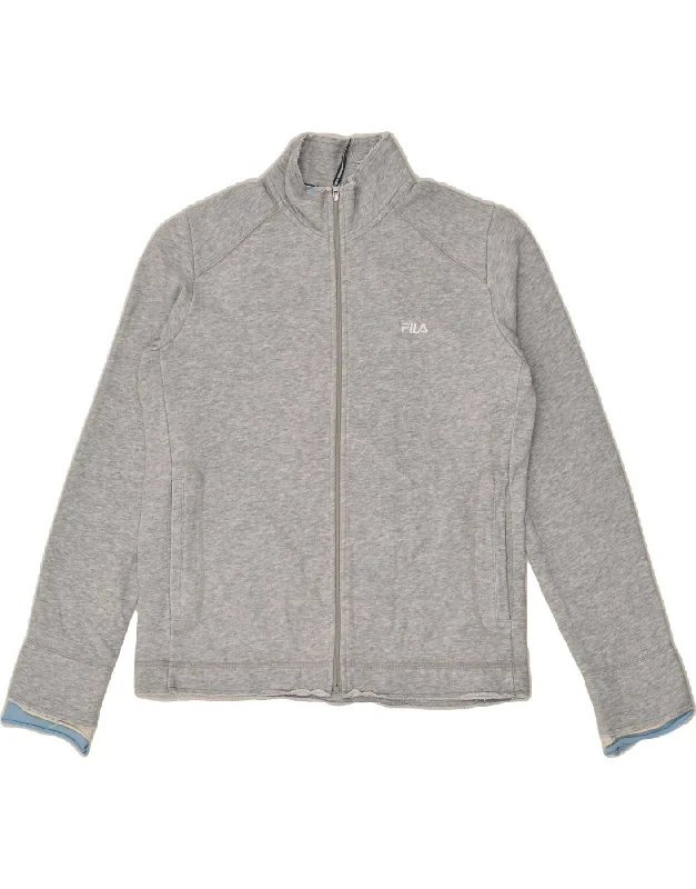 FILA Womens Tracksuit Top Jacket UK 14 Large Grey Cotton Jersey Jacket Tulle Jacket Batik Jacket FILA Womens Tracksuit Top Jacket UK 14 Large Grey Cotton Jersey Jacket Tulle Jacket Batik Jacket