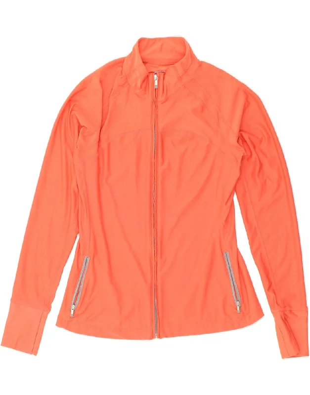 GAP Womens Tracksuit Top Jacket UK 14 Medium Orange Polyester Ribbed Jacket Pleated Jacket Ruffled Jacket GAP Womens Tracksuit Top Jacket UK 14 Medium Orange Polyester Ribbed Jacket Pleated Jacket Ruffled Jacket