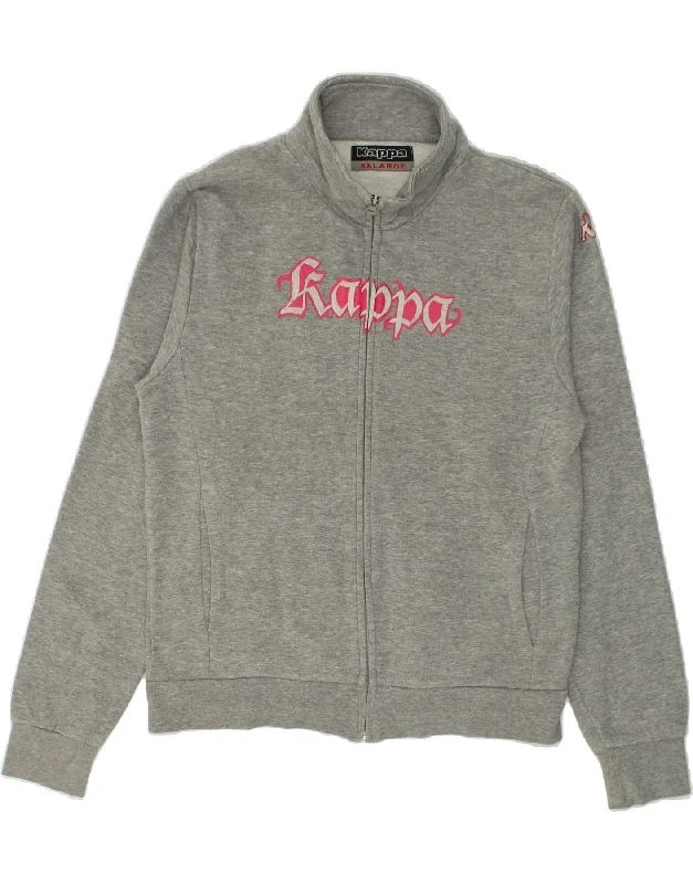 KAPPA Womens Graphic Tracksuit Top Jacket UK 20 2XL Grey Cotton Satin Fabric Silk Fabric Chiffon Fabric KAPPA Womens Graphic Tracksuit Top Jacket UK 20 2XL Grey Cotton Satin Fabric Silk Fabric Chiffon Fabric