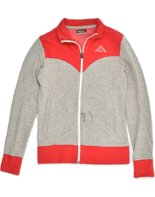 KAPPA Womens Tracksuit Top Jacket UK 12 Medium Grey Colourblock Insulated Jacket Fitted Jacket Loose Jacket KAPPA Womens Tracksuit Top Jacket UK 12 Medium Grey Colourblock Insulated Jacket Fitted Jacket Loose Jacket