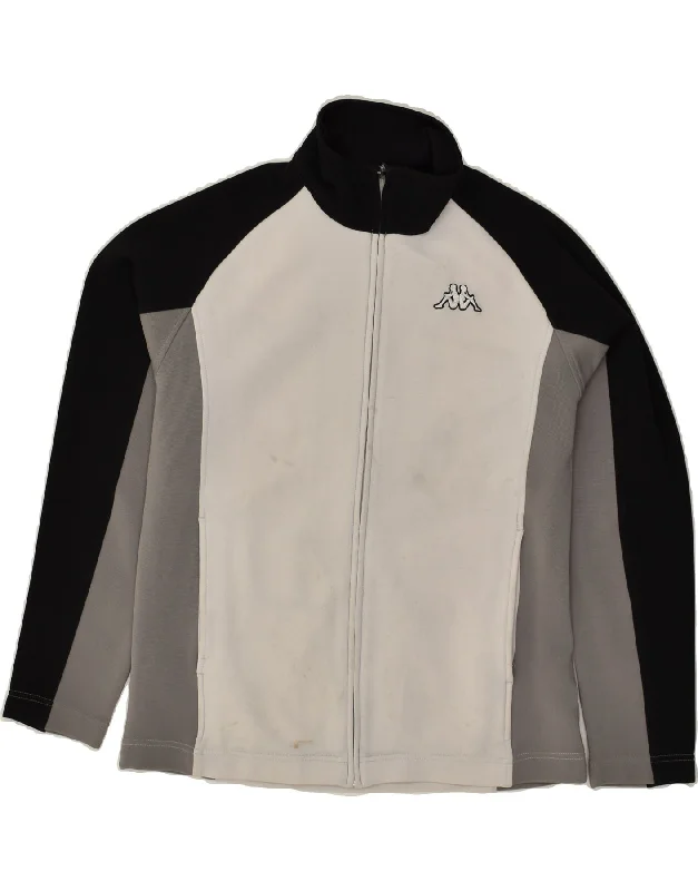 KAPPA Womens Tracksuit Top Jacket UK 14 Medium Grey Colourblock Polyester Hooded Jacket Caped Jacket Shawl Collar Jacket KAPPA Womens Tracksuit Top Jacket UK 14 Medium Grey Colourblock Polyester Hooded Jacket Caped Jacket Shawl Collar Jacket
