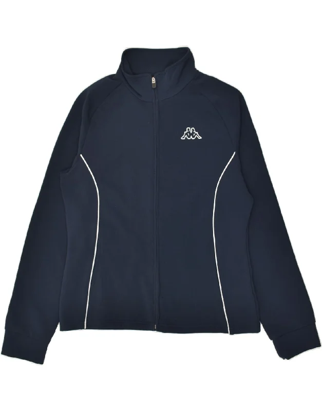 KAPPA Womens Tracksuit Top Jacket UK 18 XL Navy Blue Polyester Zippered Jacket Buttoned Jacket Snapped Jacket KAPPA Womens Tracksuit Top Jacket UK 18 XL Navy Blue Polyester Zippered Jacket Buttoned Jacket Snapped Jacket