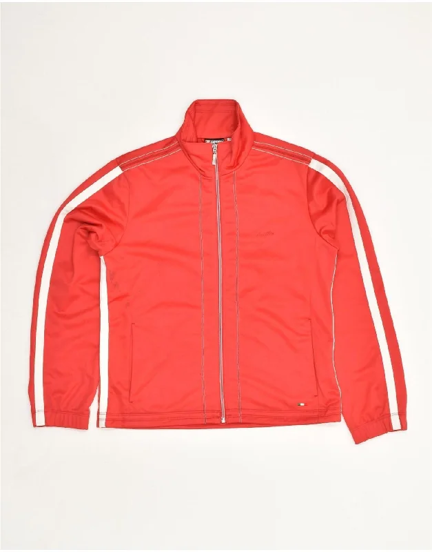 LOTTO Womens Tracksuit Top Jacket UK 10 Small Red Polyester A-Line Jacket Boat Neck Shawl Collar LOTTO Womens Tracksuit Top Jacket UK 10 Small Red Polyester A-Line Jacket Boat Neck Shawl Collar