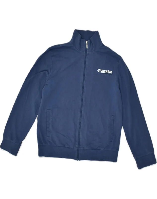 LOTTO Womens Tracksuit Top Jacket UK 12 Medium Navy Blue Cotton Cotton Jacket Linen Jacket Terry Jacket LOTTO Womens Tracksuit Top Jacket UK 12 Medium Navy Blue Cotton Cotton Jacket Linen Jacket Terry Jacket