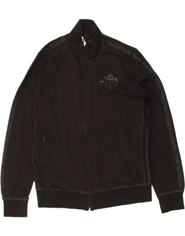 LOTTO Womens Tracksuit Top Jacket UK 18 XL Black Cotton Denim Jacket Leather Jacket Suede Jacket LOTTO Womens Tracksuit Top Jacket UK 18 XL Black Cotton Denim Jacket Leather Jacket Suede Jacket