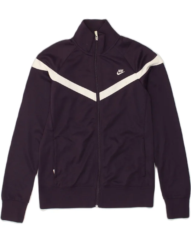 NIKE Womens Tracksuit Top Jacket UK 12 Medium Purple Polyester Faux Fur Fabric Real Fur Fabric Shearling Fabric NIKE Womens Tracksuit Top Jacket UK 12 Medium Purple Polyester Faux Fur Fabric Real Fur Fabric Shearling Fabric