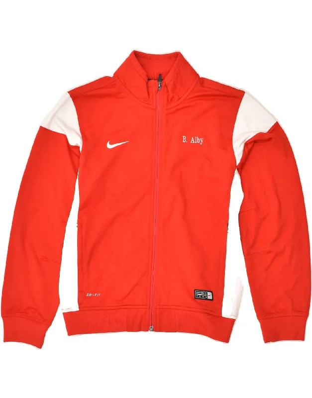 NIKE Womens Tracksuit Top Jacket UK 12 Medium Red Colourblock Polyester Nylon Jacket Polyester Jacket Spandex Jacket NIKE Womens Tracksuit Top Jacket UK 12 Medium Red Colourblock Polyester Nylon Jacket Polyester Jacket Spandex Jacket