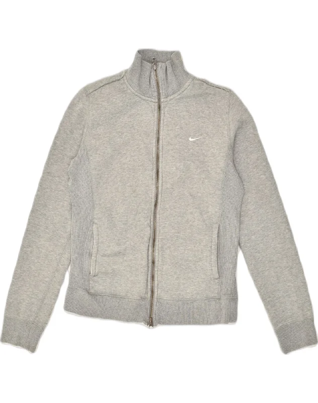 NIKE Womens Tracksuit Top Jacket UK 16-18 Large Grey Cotton Fleece Fabric Down Fabric Feather Fabric NIKE Womens Tracksuit Top Jacket UK 16-18 Large Grey Cotton Fleece Fabric Down Fabric Feather Fabric