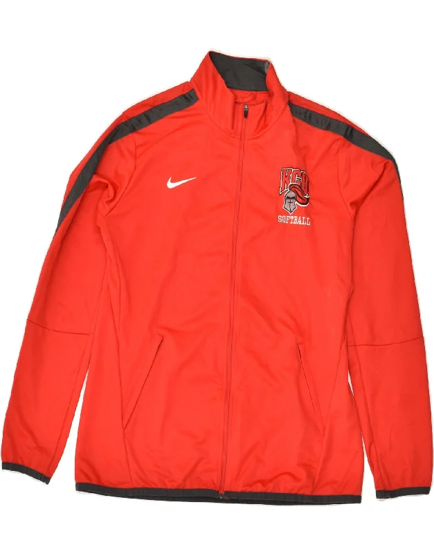 NIKE Womens Tracksuit Top Jacket UK 16 Large Red Polyester Insulated Jacket Fitted Jacket Loose Jacket NIKE Womens Tracksuit Top Jacket UK 16 Large Red Polyester Insulated Jacket Fitted Jacket Loose Jacket
