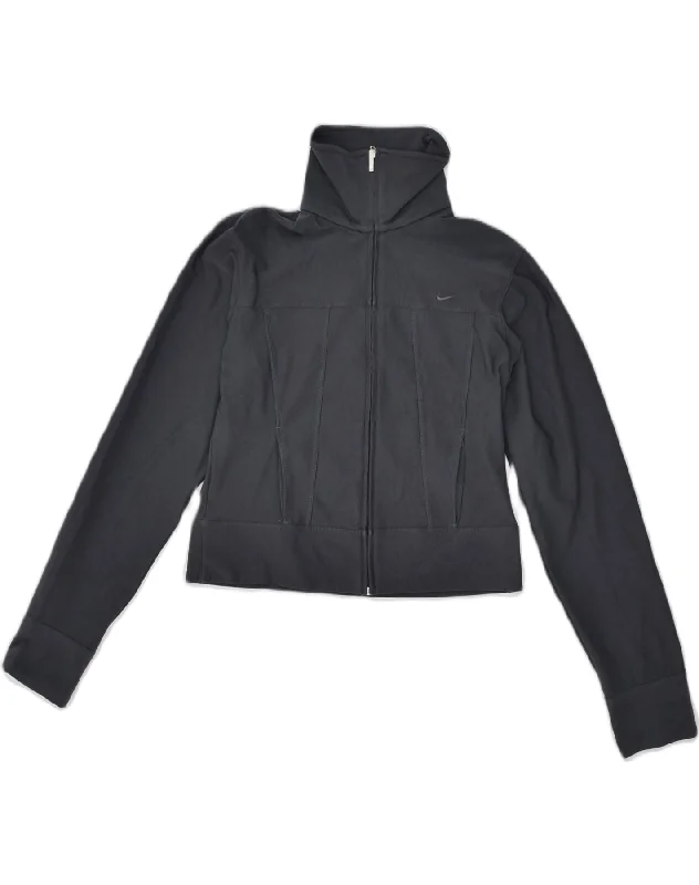 NIKE Womens Tracksuit Top Jacket US 4-6 Small Grey Polyester Cotton Fabric Linen Fabric Terry Fabric NIKE Womens Tracksuit Top Jacket US 4-6 Small Grey Polyester Cotton Fabric Linen Fabric Terry Fabric