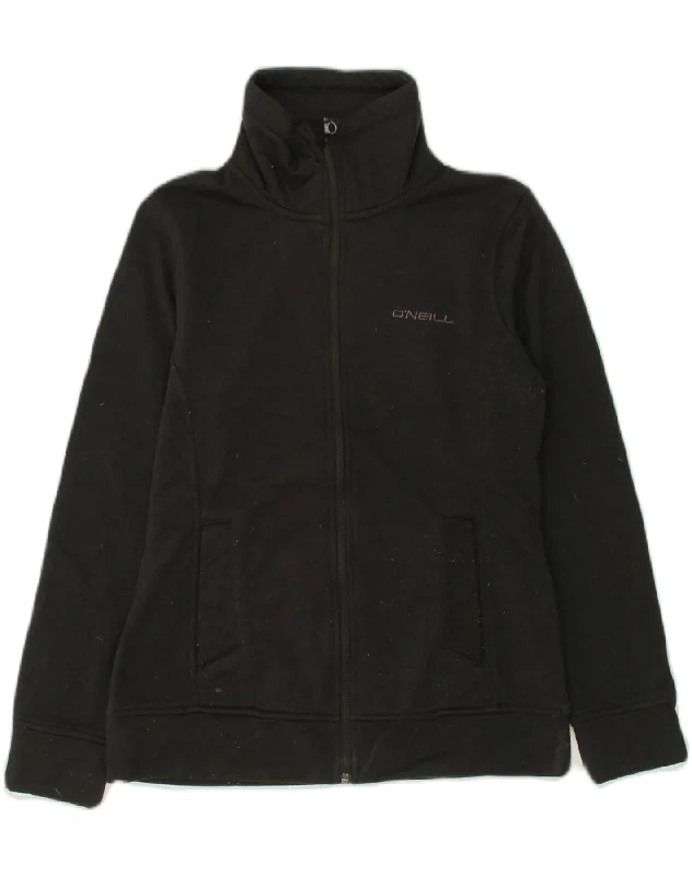 O'NEILL Womens Tracksuit Top Jacket UK 8 Small Black Polyester Oversized Jacket Tailored Jacket Straight Jacket O'NEILL Womens Tracksuit Top Jacket UK 8 Small Black Polyester Oversized Jacket Tailored Jacket Straight Jacket