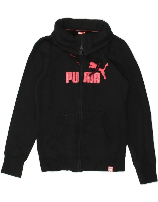 PUMA Womens Graphic Tracksuit Top Jacket UK 10 Small Black Cotton Chenille Jacket Brocade Jacket Lace Jacket PUMA Womens Graphic Tracksuit Top Jacket UK 10 Small Black Cotton Chenille Jacket Brocade Jacket Lace Jacket