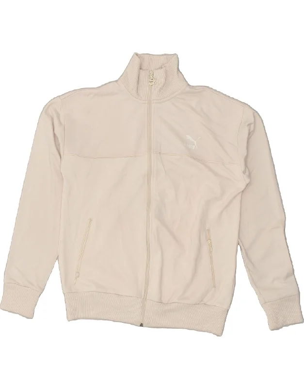 PUMA Womens Oversized Tracksuit Top Jacket UK 10 Small Beige Polyester Jacket Blazer Coat PUMA Womens Oversized Tracksuit Top Jacket UK 10 Small Beige Polyester Jacket Blazer Coat