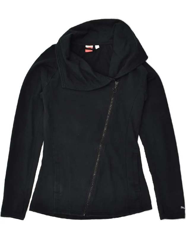 PUMA Womens Tracksuit Top Jacket UK 10 Small Navy Blue Cotton Tailored Jacket Straight Jacket A-Line Jacket PUMA Womens Tracksuit Top Jacket UK 10 Small Navy Blue Cotton Tailored Jacket Straight Jacket A-Line Jacket