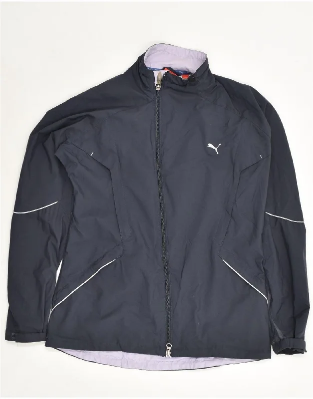 PUMA Womens Tracksuit Top Jacket UK 10 Small Navy Blue Polyester Denim Jacket Leather Jacket Suede Jacket PUMA Womens Tracksuit Top Jacket UK 10 Small Navy Blue Polyester Denim Jacket Leather Jacket Suede Jacket