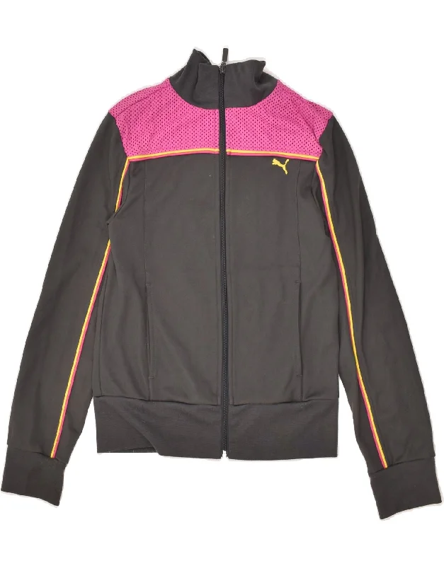 PUMA Womens Tracksuit Top Jacket UK 12 Medium Grey Polyester Trench Coat Raincoat Waterproof Jacket PUMA Womens Tracksuit Top Jacket UK 12 Medium Grey Polyester Trench Coat Raincoat Waterproof Jacket
