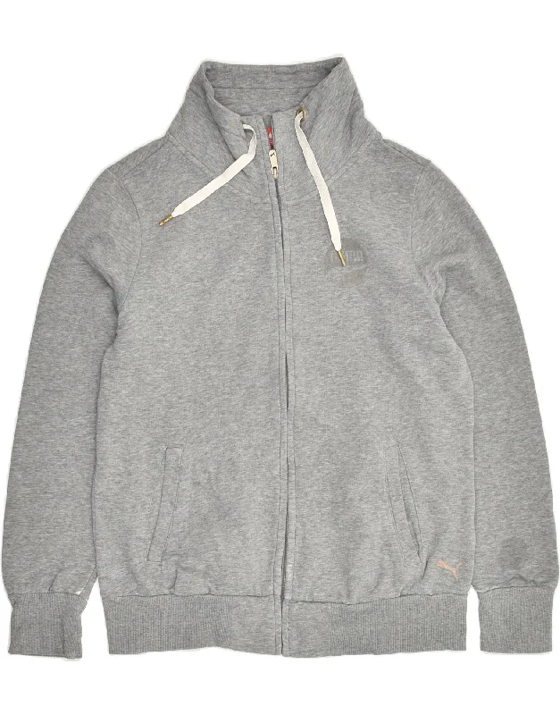 PUMA Womens Tracksuit Top Jacket UK 14 Large Grey Cotton Satin Jacket Silk Jacket Chiffon Jacket PUMA Womens Tracksuit Top Jacket UK 14 Large Grey Cotton Satin Jacket Silk Jacket Chiffon Jacket