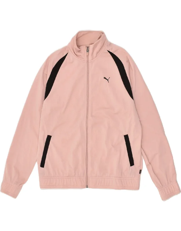 PUMA Womens Tracksuit Top Jacket UK 14 Medium Pink Polyester V-Neck Jacket Boat Neck Jacket Square Neck Jacket PUMA Womens Tracksuit Top Jacket UK 14 Medium Pink Polyester V-Neck Jacket Boat Neck Jacket Square Neck Jacket