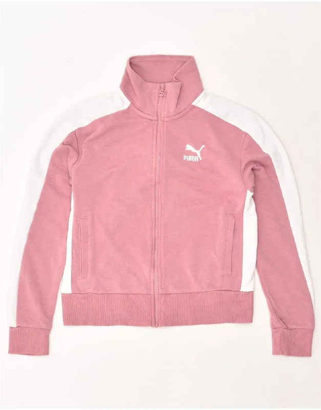 PUMA Womens Tracksuit Top Jacket UK 6 XS Pink Colourblock Cotton Fitted Jacket Loose Jacket Oversized Jacket PUMA Womens Tracksuit Top Jacket UK 6 XS Pink Colourblock Cotton Fitted Jacket Loose Jacket Oversized Jacket