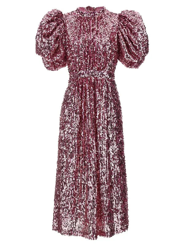 Sequin Midi Dress Comfortable Draped Midi Dress