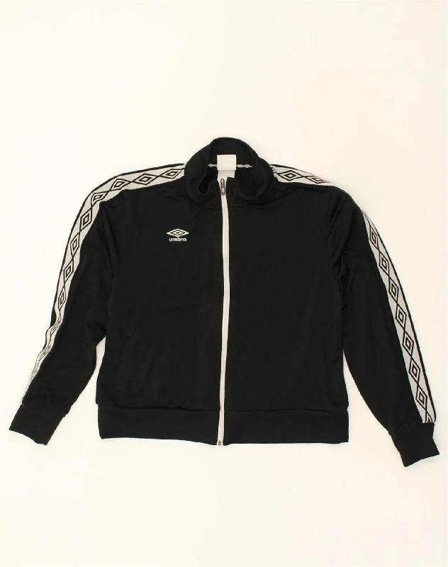 UMBRO Womens Graphic Tracksuit Top Jacket UK 18 XL Black Polyester Notch Collar Jacket Peter Pan Collar Jacket Cowl Neck Jacket UMBRO Womens Graphic Tracksuit Top Jacket UK 18 XL Black Polyester Notch Collar Jacket Peter Pan Collar Jacket Cowl Neck Jacket
