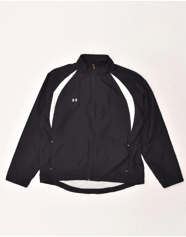 UNDER ARMOUR Womens Tracksuit Top Jacket UK 16 Large Black Polyester Striped Jacket Polka Dot Jacket Floral Jacket UNDER ARMOUR Womens Tracksuit Top Jacket UK 16 Large Black Polyester Striped Jacket Polka Dot Jacket Floral Jacket