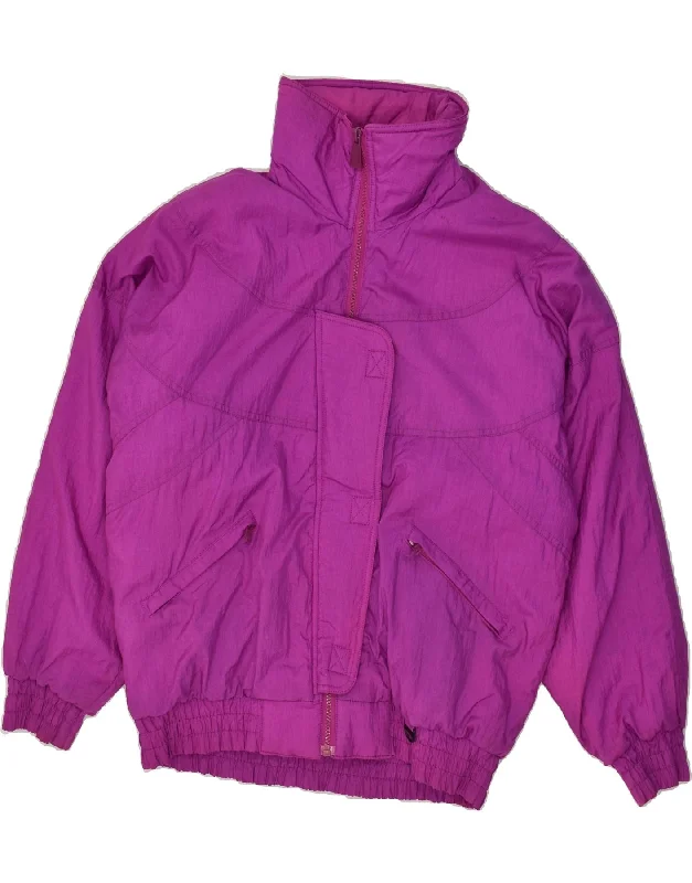 VINTAGE Womens Ski Jacket UK 16 Large Pink Nylon Elasticated Jacket Padded Jacket Insulated Jacket VINTAGE Womens Ski Jacket UK 16 Large Pink Nylon Elasticated Jacket Padded Jacket Insulated Jacket
