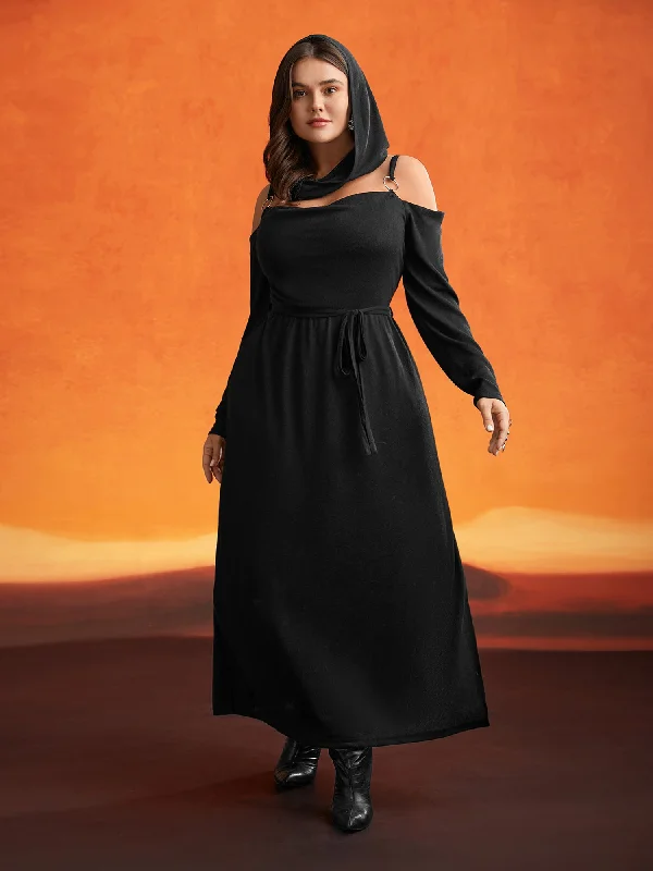 Obsidian Side Slit Accents Maxi Dress Classic A-Line Maxi Dress