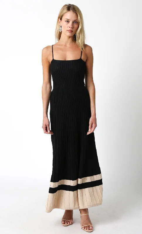 Kenzie Ribbed Sleeveless Maxi Dress Trendy Ruffled Maxi Dress