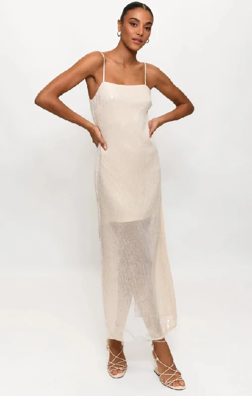 Sequin Sheer Maxi Dress Cozy Ribbed Maxi Dress