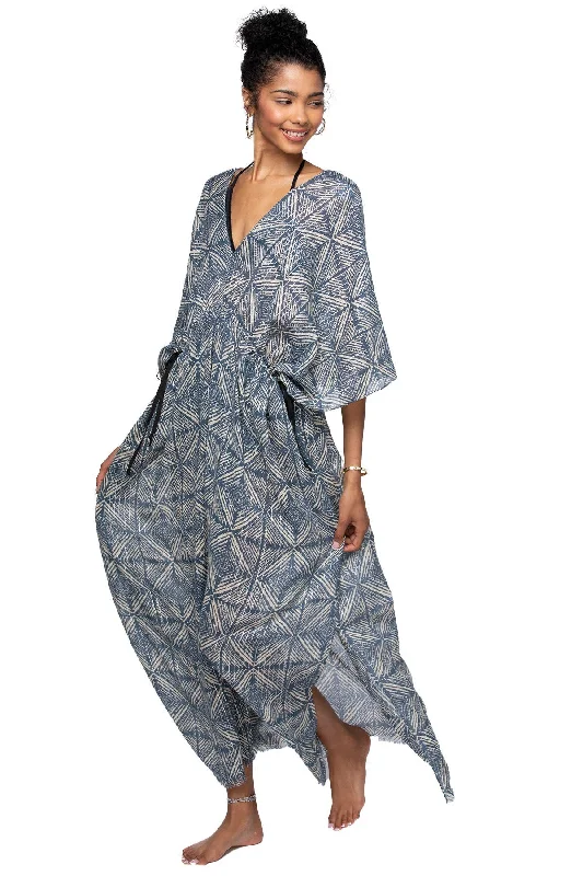 Shining Tiles Poolside Maxi Dress Chic Off-Shoulder Maxi Dress