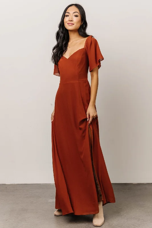 Sierra Sweetheart Maxi Dress | Spice Comfortable T-Shirt Maxi Dress