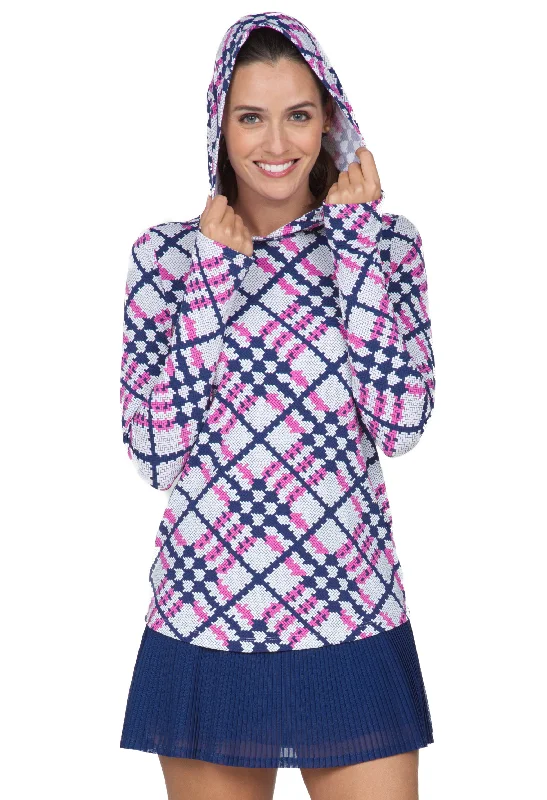 Sonika Print Long Sleeve Hoody – 16653 Hoodie with Lace Feminine Delicate