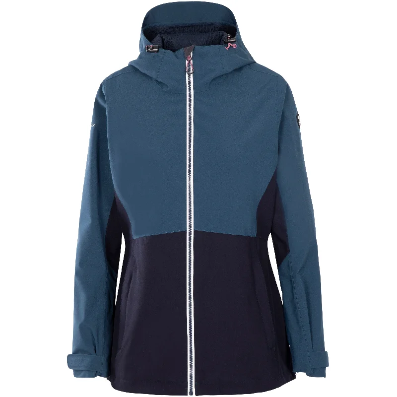 Alfresco Women's Unpadded Waterproof Jacket in Navy Bomber Jacket Anorak Windbreaker