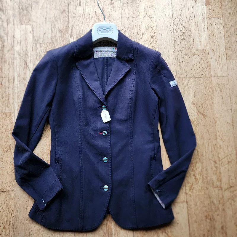 Animo Navy Show Jacket ladies 10 (Italian size 42) Tailored Jacket Straight Jacket A-Line Jacket