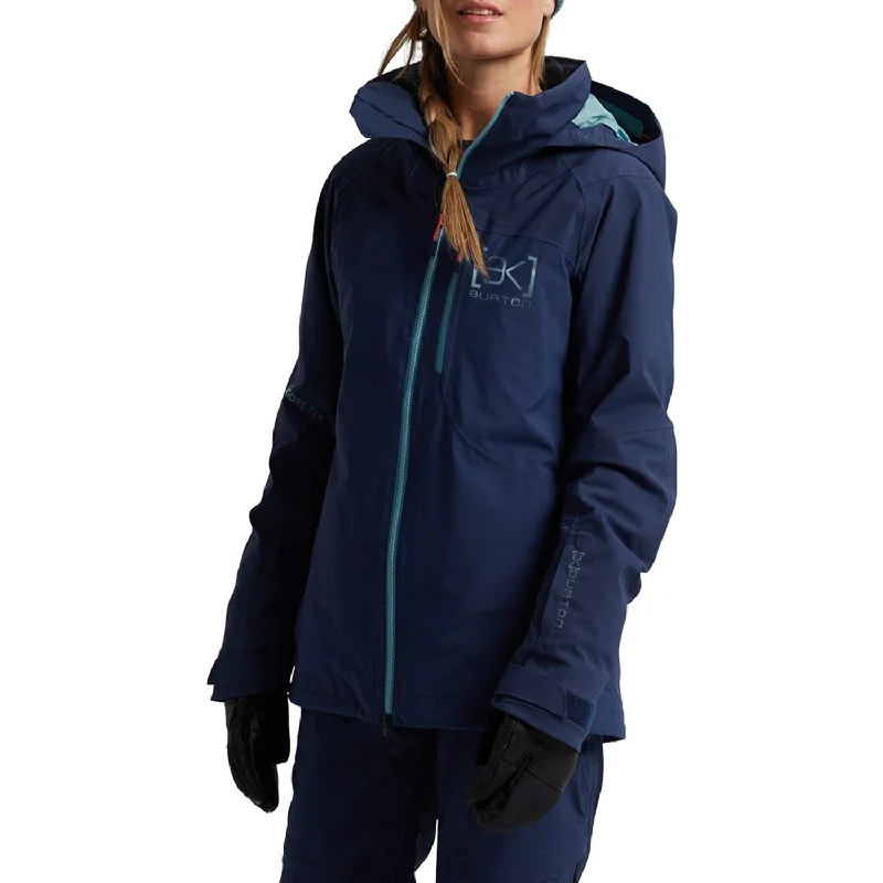 Burton [AK] Embark GORE-TEX Womens Jacket Dress Blue Herringbone Jacket Houndstooth Jacket Plaid Jacket